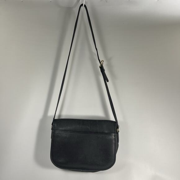 Vintage COACH City Bag 9790 Black Leather Crossbody Preppy Classic 